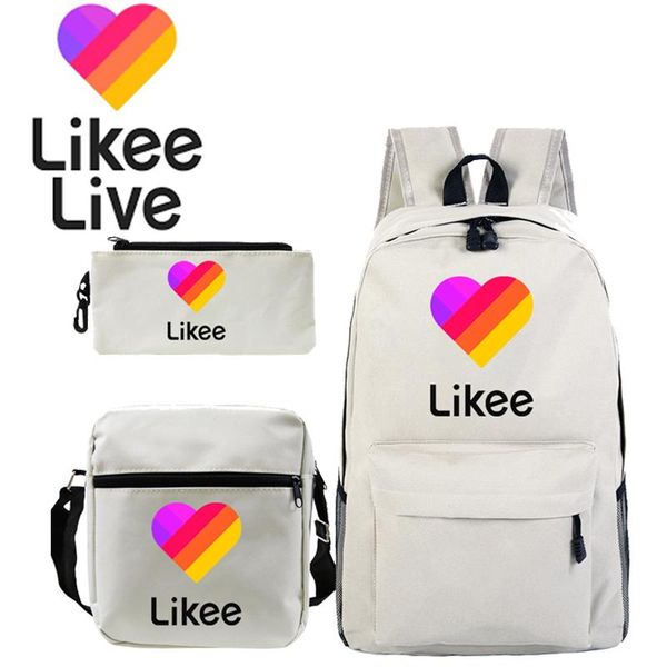 backpack likee app russia style 3pcs/set school bags for girls boy laptravel women backpacks+shoulder bags+pen bag
backpack likee app russia style 3pcs/set school bags for girls boy laptravel women backpacks+shoulder bags+pen bag