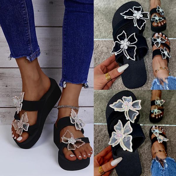 slippers summer sandals 2021 women girls pearl flat bohemian style casual platform double butterfly flip flops ladies, Black
slippers summer sandals 2021 women girls pearl flat bohemian style casual platform double butterfly flip flops ladies, Black