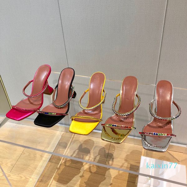 designer fashion open toe sandals slipper buckle horseshoe party shoes leather color diamond decorate 9.5cm temperament metalskin, Black
designer fashion open toe sandals slipper buckle horseshoe party shoes leather color diamond decorate 9.5cm temperament metalskin, Black