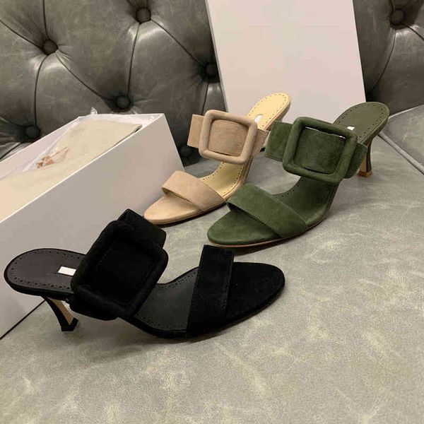 suede edition high mb reverse belt side buckle open toe high heel muller shoes sandals women yw designerss, Black
suede edition high mb reverse belt side buckle open toe high heel muller shoes sandals women yw designerss, Black