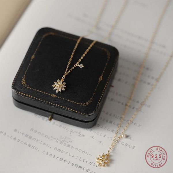 pendant necklaces 925 sterling silver simple zircon snowflake sun flower necklace women 14k gold plated wedding jewelry accessories
pendant necklaces 925 sterling silver simple zircon snowflake sun flower necklace women 14k gold plated wedding jewelry accessories