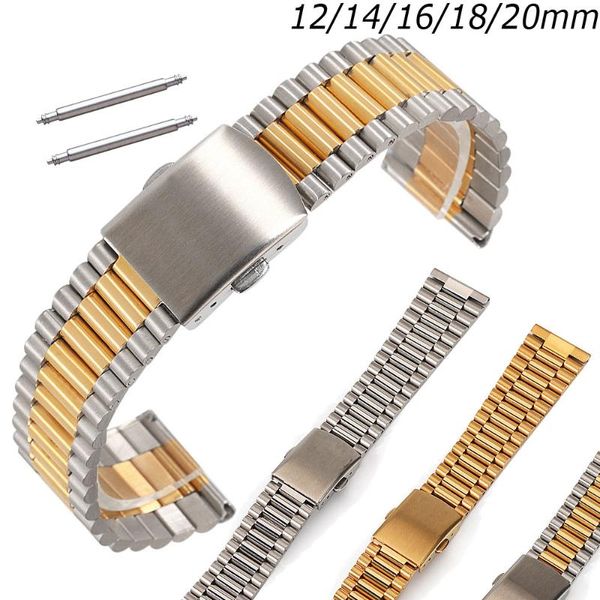 watch bands band 12mm 14mm 16mm 18mm 20mm stainless steel strap slim link 3rows replacement belt bracelet wristband w pins, Black;brown
watch bands band 12mm 14mm 16mm 18mm 20mm stainless steel strap slim link 3rows replacement belt bracelet wristband w pins, Black;brown