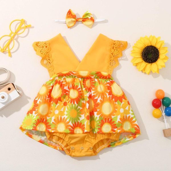 infant born baby girls clothing sleeveless sunflower print lace romper bodysuit dress+headband sunsuit jumpsuit rompers, Blue
infant born baby girls clothing sleeveless sunflower print lace romper bodysuit dress+headband sunsuit jumpsuit rompers, Blue
