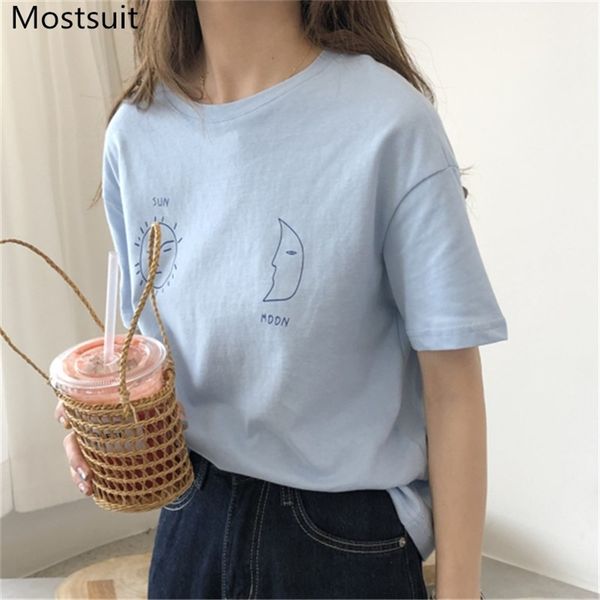korean printed short sleeve women t shirt o-neck casual fashion loose tees basic solid female t-shirts femme 210513, White
korean printed short sleeve women t shirt o-neck casual fashion loose tees basic solid female t-shirts femme 210513, White