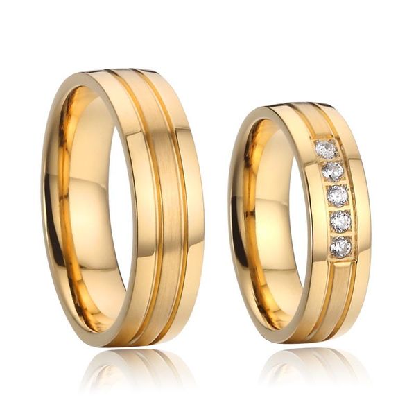 wedding rings classic couple for men and women gold filled stainless steel jewelry finger ring marriage lovers alliance, Slivery;golden
wedding rings classic couple for men and women gold filled stainless steel jewelry finger ring marriage lovers alliance, Slivery;golden
