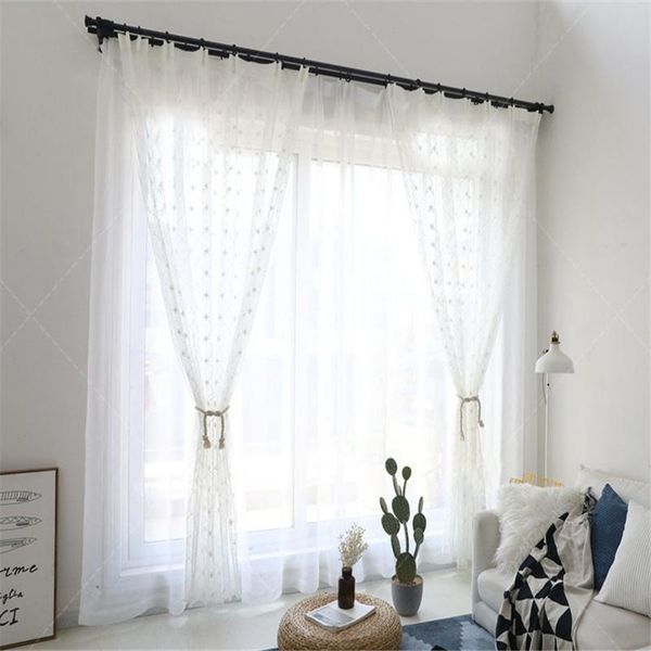 curtain & drapes modern simple white small flower net yarn cotton thread embroidery window screen living room bedroom
curtain & drapes modern simple white small flower net yarn cotton thread embroidery window screen living room bedroom