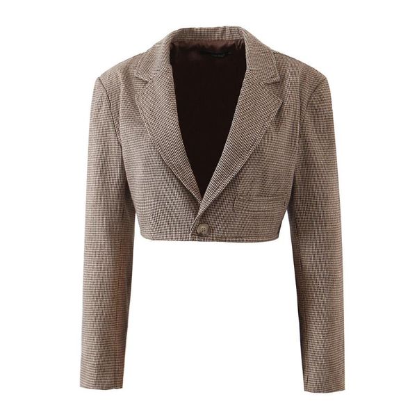 women's suits & blazers blsqr single breasted office lady vintage chic elegant crop jackets female streetwear fashion casual women, White;black
women's suits & blazers blsqr single breasted office lady vintage chic elegant crop jackets female streetwear fashion casual women, White;black