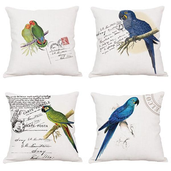 american country parrot cotton linen pillowcase printing home decoration sofa pillowcover 45*45cm bed back cushion cover cushion/decorative
american country parrot cotton linen pillowcase printing home decoration sofa pillowcover 45*45cm bed back cushion cover cushion/decorative