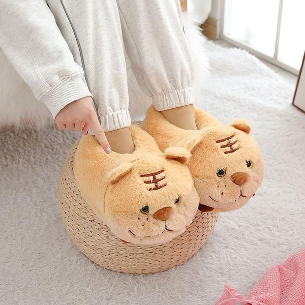 millffy cute warm tiger slipper brown big cat animal winter home floor soft slippers female girls shoes, Black
millffy cute warm tiger slipper brown big cat animal winter home floor soft slippers female girls shoes, Black