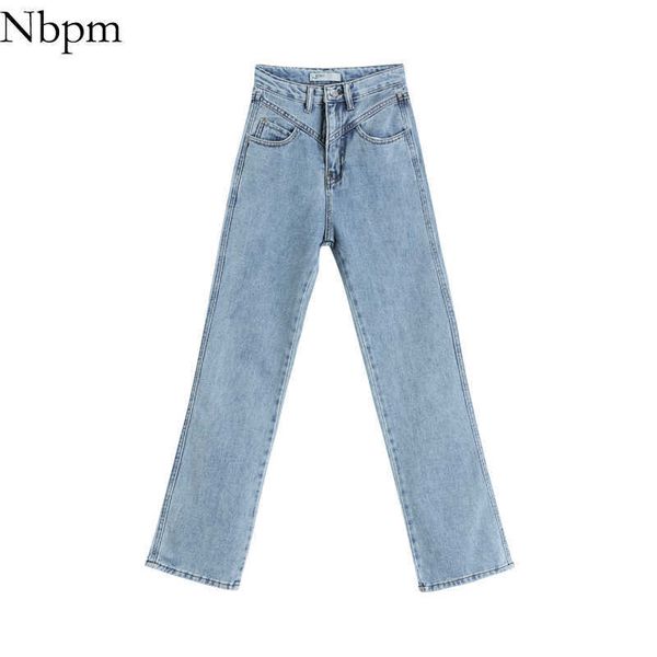 nbpm women retro fashion casual straight washed jeans high waist all-match loose flare pants cool girl spring summer 210529, Blue
nbpm women retro fashion casual straight washed jeans high waist all-match loose flare pants cool girl spring summer 210529, Blue