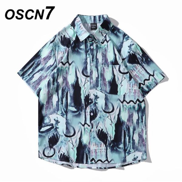 men's casual shirts oscn7 printed short sleeve shirt men street 2021 hawaii beach oversize women fashion harujuku for 3254, White;black
men's casual shirts oscn7 printed short sleeve shirt men street 2021 hawaii beach oversize women fashion harujuku for 3254, White;black