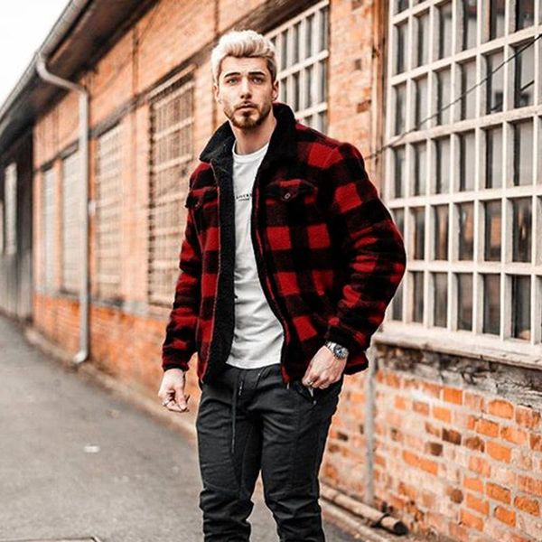 men's jacket 2021 autumn casual fashion military uniform red plaid lapel warm cotton and linen jackets, Black;brown
men's jacket 2021 autumn casual fashion military uniform red plaid lapel warm cotton and linen jackets, Black;brown