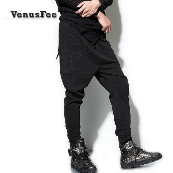 men's clothing fashion loose casual cuff zipper harem pants singer plus size trousers costumes, Black
men's clothing fashion loose casual cuff zipper harem pants singer plus size trousers costumes, Black
