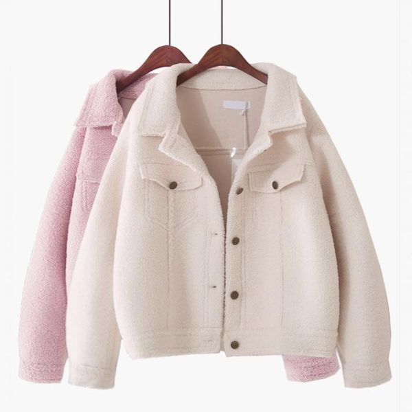 women's wool & blends women faux fur warm thick fluffy coat big pocket long sleeve loose overcoat size spring autumn winter arrival, Black
women's wool & blends women faux fur warm thick fluffy coat big pocket long sleeve loose overcoat size spring autumn winter arrival, Black