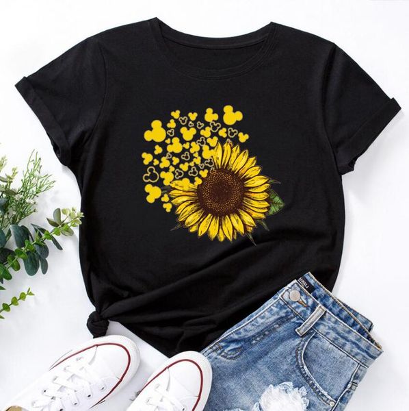 cute mouse head sunflower print t-shirt women fashion flower garden harajuku cotton tee shirt femme aesthetic clothes women's, White
cute mouse head sunflower print t-shirt women fashion flower garden harajuku cotton tee shirt femme aesthetic clothes women's, White
