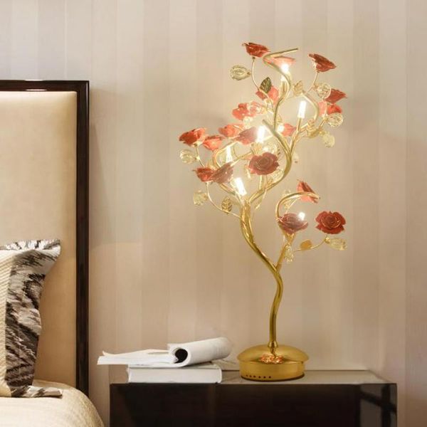table lamps el lobby ceramic rose postmodern flower lamp for living room bedroom crystal light wedding lighting
table lamps el lobby ceramic rose postmodern flower lamp for living room bedroom crystal light wedding lighting