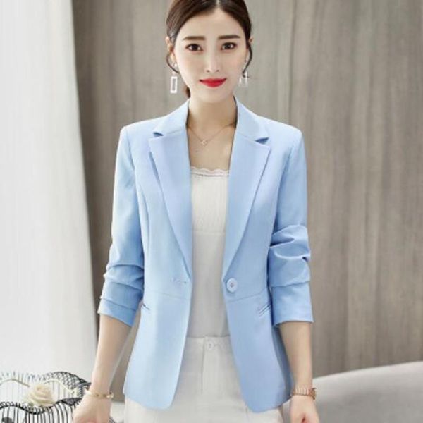 women's suits & blazers 2021 autumn women work slim casual suit coat lady office ol notched coats female s771, White;black
women's suits & blazers 2021 autumn women work slim casual suit coat lady office ol notched coats female s771, White;black