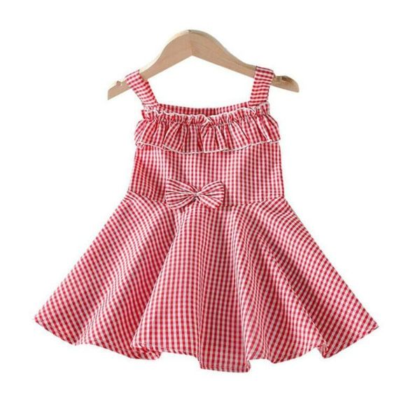 girl's dresses kids girls check ruffle short sleeve strappy dress beach holiday swing sundress, Red;yellow
girl's dresses kids girls check ruffle short sleeve strappy dress beach holiday swing sundress, Red;yellow