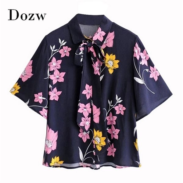 boho style floral print summer blouses for women casual short sleeve beach shirt turn down collar chic bow tie blusas 210515, White
boho style floral print summer blouses for women casual short sleeve beach shirt turn down collar chic bow tie blusas 210515, White