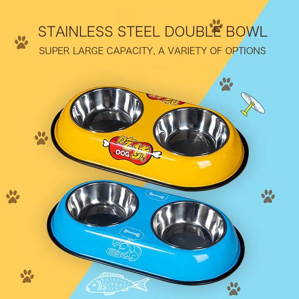 dog bowls & feeders double pet water feeder stainless steel non-slip cartoon bowl drinking dish supplies
dog bowls & feeders double pet water feeder stainless steel non-slip cartoon bowl drinking dish supplies