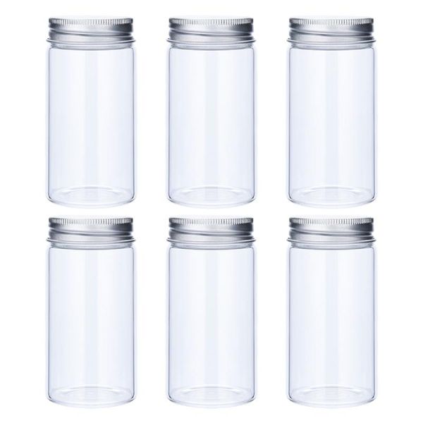 storage bottles & jars 6 pcs containers portable useful candy jar grain aluminum screw-on lids holder (silver)
storage bottles & jars 6 pcs containers portable useful candy jar grain aluminum screw-on lids holder (silver)