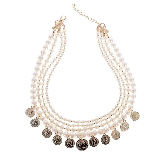 pendant necklaces multi-layer pearls beaded chunky necklace round piece small tassel for women ladies statement jewelry, Silver
pendant necklaces multi-layer pearls beaded chunky necklace round piece small tassel for women ladies statement jewelry, Silver