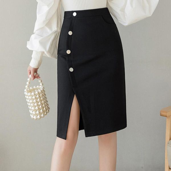 skirts office lady womens 2021 spring vintage button split ladies knee-length skirt elastic high waist black mujer faldas
skirts office lady womens 2021 spring vintage button split ladies knee-length skirt elastic high waist black mujer faldas