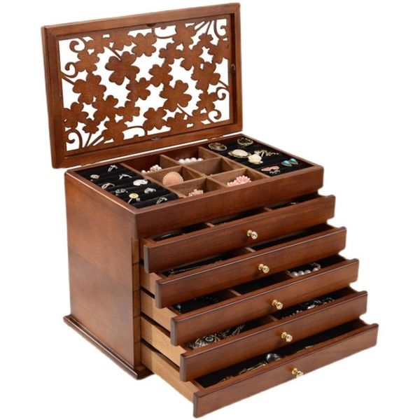 storage boxes & bins exquisite simple solid wood jewelry box multifunctional drawer
storage boxes & bins exquisite simple solid wood jewelry box multifunctional drawer