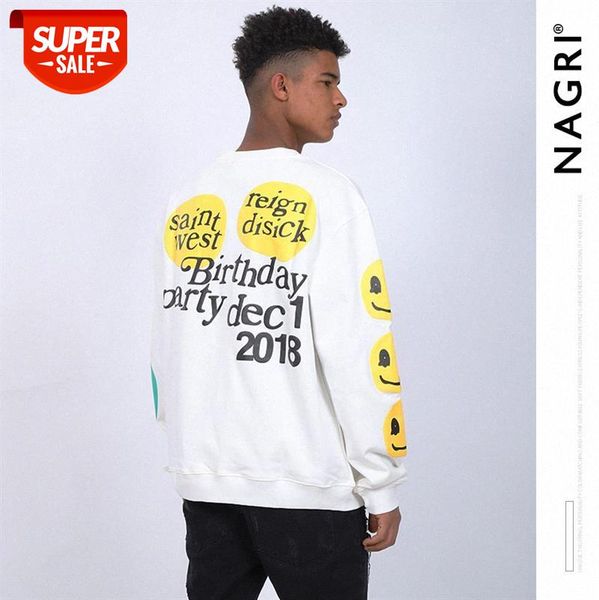 nagri men's tide brand letters smiley print loose all-match round neck sweater #cg9q, Black
nagri men's tide brand letters smiley print loose all-match round neck sweater #cg9q, Black
