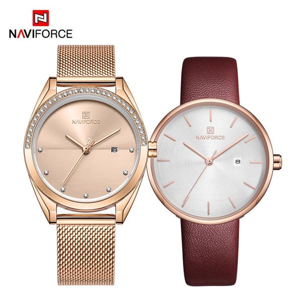 wristwatches naviforce watches for women ladies quartz wrist watch female simple waterproof clock girl bracelet relogio feminin, Slivery;brown
wristwatches naviforce watches for women ladies quartz wrist watch female simple waterproof clock girl bracelet relogio feminin, Slivery;brown