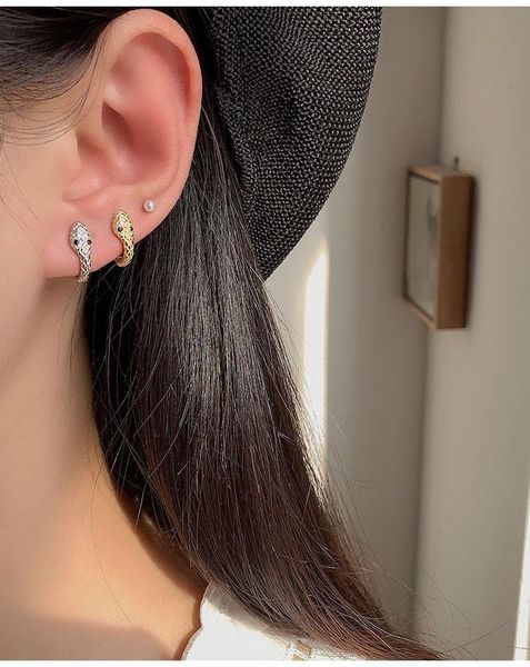 hoop & huggie reeti 925 sterling silver samll snake earrings for women personality french daily jewelry, Golden;silver
hoop & huggie reeti 925 sterling silver samll snake earrings for women personality french daily jewelry, Golden;silver