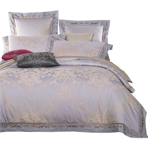 bedding sets sliver gold luxury silk satin jacquard duvet cover set king size embroidery bed sheet/fitted sheet
bedding sets sliver gold luxury silk satin jacquard duvet cover set king size embroidery bed sheet/fitted sheet
