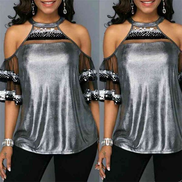 kayotuas women t-shirt off-the-shoulder sequins summer holiday ladies loose short sleeve bling casual streetwear 210522, White
kayotuas women t-shirt off-the-shoulder sequins summer holiday ladies loose short sleeve bling casual streetwear 210522, White