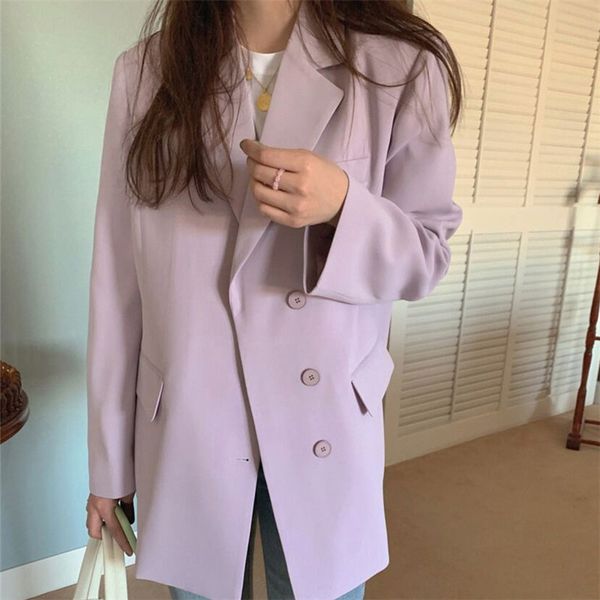 chic thin office lady spring solid slim coat brief large size stylish women's korean loose ol casual blazers 210421, White;black
chic thin office lady spring solid slim coat brief large size stylish women's korean loose ol casual blazers 210421, White;black