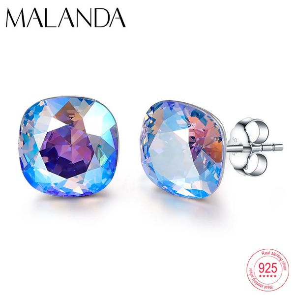 crystals from stud earrings for women fashion sterling silver elegant piercing wedding jewelry, Golden;silver
crystals from stud earrings for women fashion sterling silver elegant piercing wedding jewelry, Golden;silver