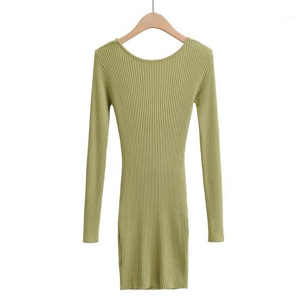 spring and autumn solid color two-sided knitted long-sleeved dress women, backless elastic bottoming women casual dresses, Black;gray
spring and autumn solid color two-sided knitted long-sleeved dress women, backless elastic bottoming women casual dresses, Black;gray