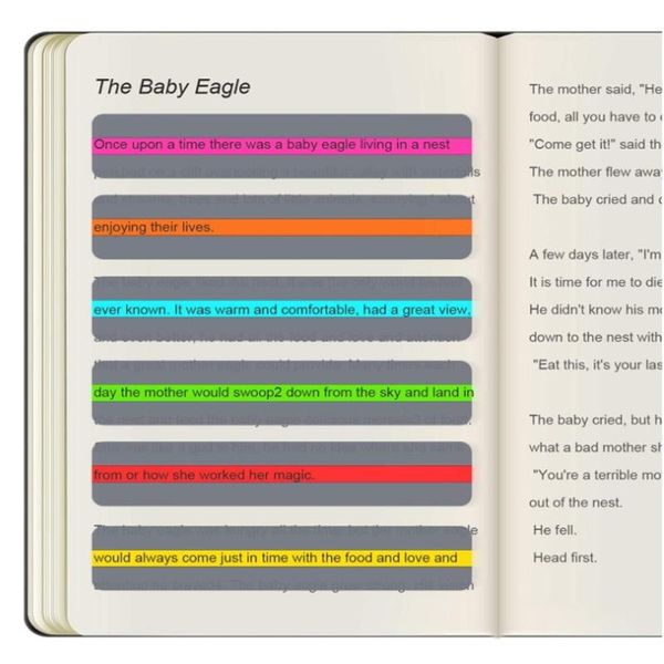 bookmark 8 pcs/set reading guide strips clear highligh colored overlays bookmarks creative read for student artical study
bookmark 8 pcs/set reading guide strips clear highligh colored overlays bookmarks creative read for student artical study