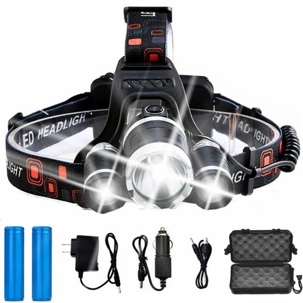 headlampbattery ultra bright waterproof 4 modes headlight 3 t6 r5 rechargeable led 18650 for camping light hunting fishing headlamps
headlampbattery ultra bright waterproof 4 modes headlight 3 t6 r5 rechargeable led 18650 for camping light hunting fishing headlamps