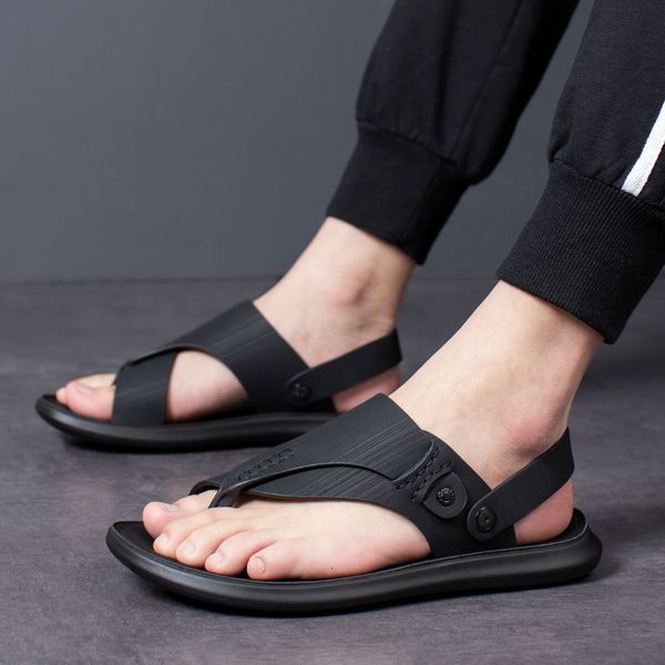 slippers men's sandals new breathable leather beach dual-use leisure and comfortable driving for men 4eyl, Black
slippers men's sandals new breathable leather beach dual-use leisure and comfortable driving for men 4eyl, Black