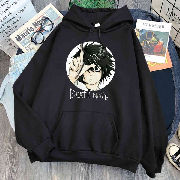 animation death note cartoon printed hoodie men's casual harajuku sweatshirt men's hoodie fashion casual clothing hip hop style ho, Black
animation death note cartoon printed hoodie men's casual harajuku sweatshirt men's hoodie fashion casual clothing hip hop style ho, Black