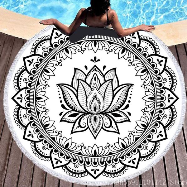 towel black and white bohemian mandala digital print summer round beach blanket exercise yoga mat with fringed bath
towel black and white bohemian mandala digital print summer round beach blanket exercise yoga mat with fringed bath