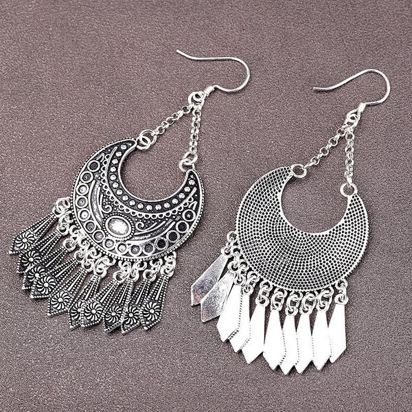 dangle & chandelier hand made vintage statement long drop tassel earrings bohemian ethnic style jewelry, Silver
dangle & chandelier hand made vintage statement long drop tassel earrings bohemian ethnic style jewelry, Silver