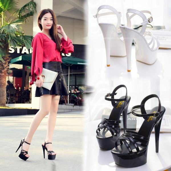 platform high heels sandals summer ankle strap open toe gladiator party dress women shoes size 41, Black
platform high heels sandals summer ankle strap open toe gladiator party dress women shoes size 41, Black