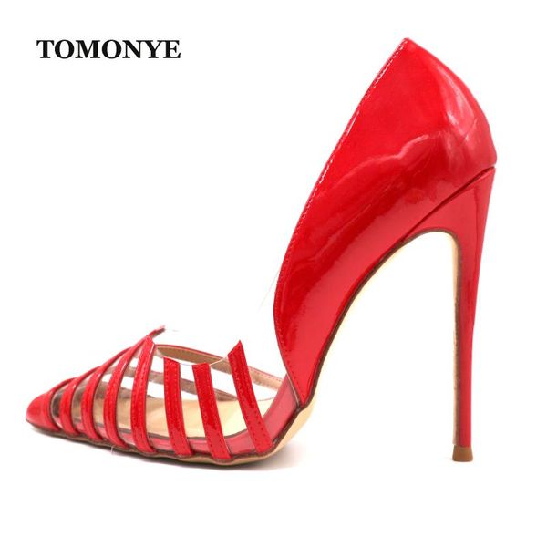 dress shoes tomonye 2021 style red patent with clear pvc straps pointed toe women lady spring autumn 12cm 100mm high heel, Black
dress shoes tomonye 2021 style red patent with clear pvc straps pointed toe women lady spring autumn 12cm 100mm high heel, Black