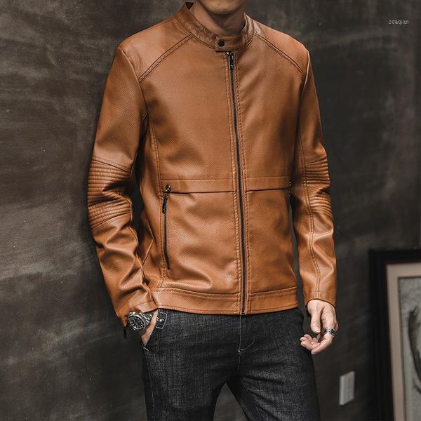men's jackets mens coats and fashion jacket autumn winter solid men stand collar zipper pu clothes, Black;brown
men's jackets mens coats and fashion jacket autumn winter solid men stand collar zipper pu clothes, Black;brown