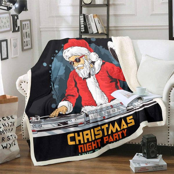 christmas fuzzy blanket rock music blanket santa claus christmas party fleece blanket for men women, decorative soft throw
christmas fuzzy blanket rock music blanket santa claus christmas party fleece blanket for men women, decorative soft throw