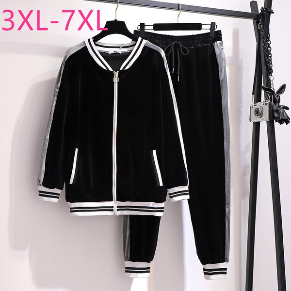 women's two piece pants spring autumn plus size athletic wear sets for women large loose casual jacket and pant sports suit black 4xl 5, White
women's two piece pants spring autumn plus size athletic wear sets for women large loose casual jacket and pant sports suit black 4xl 5, White