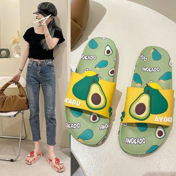 slippers 2021 women's shoes fashion cute versatile fruit one word sandals indoor and outdoor, Black
slippers 2021 women's shoes fashion cute versatile fruit one word sandals indoor and outdoor, Black