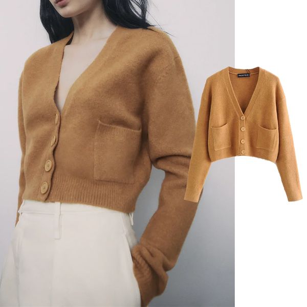 jacket fall female winter pocket knitting knitted coat single-mesh sweater-breasted cardigan short sweater, Black;brown
jacket fall female winter pocket knitting knitted coat single-mesh sweater-breasted cardigan short sweater, Black;brown