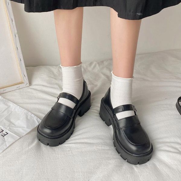 dress shoes women student japanese style ankle strap round toe high heels platform leather cute lolita jk girls mary jane, Black
dress shoes women student japanese style ankle strap round toe high heels platform leather cute lolita jk girls mary jane, Black